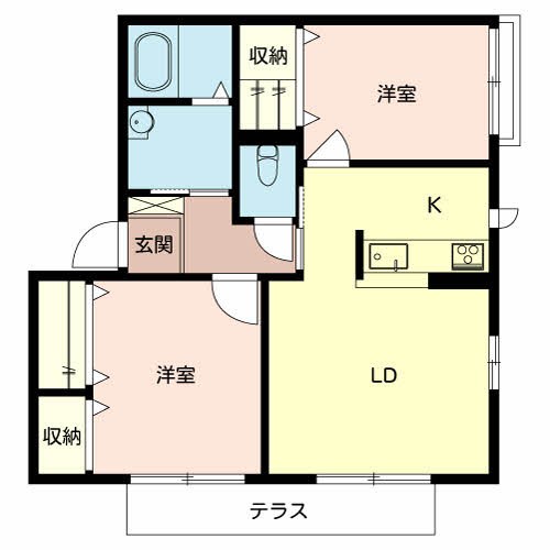グリーンフィールドB 間取り図