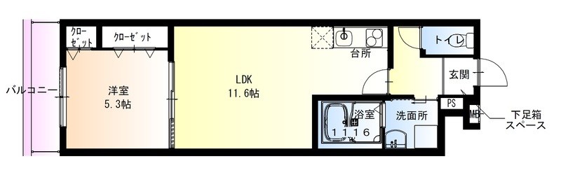 フジパレス堺鳳駅北Ⅰ番館 間取り図