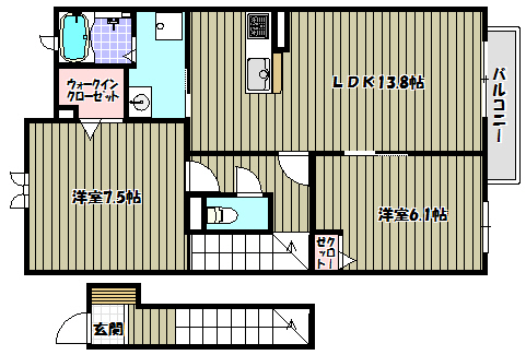 Amicourt狭山 間取り図