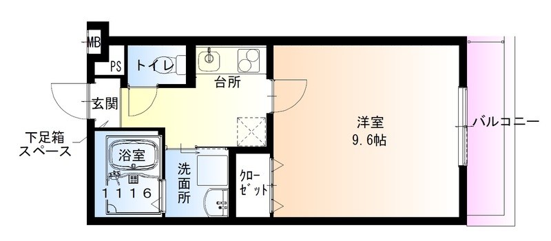 フジパレス堺鳳駅北Ⅱ番館 間取り図