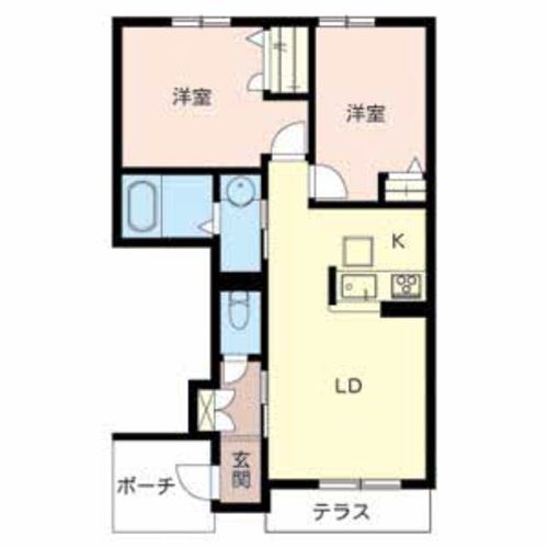 シャーメゾン狭山 間取り図