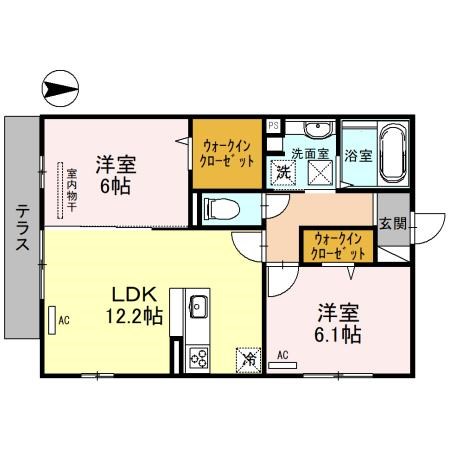 Porte bonheur(ポルト　ボヌール) 間取り図