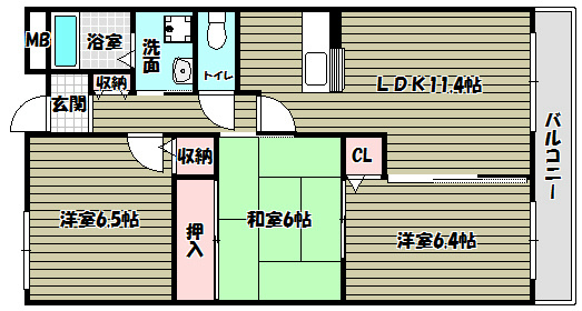 グランドゥール光明池 間取り図