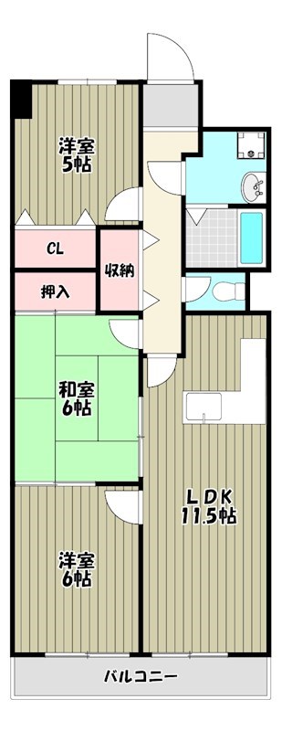 パストラルのぞみ野 間取り図