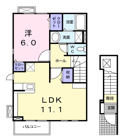 ヴィクトワール 間取り図