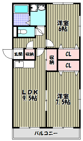 オークインマンション 間取り図