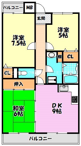 サザンピア泉北深井 間取り図