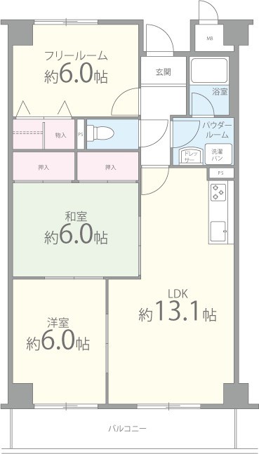 グレイスコート深井 間取り図