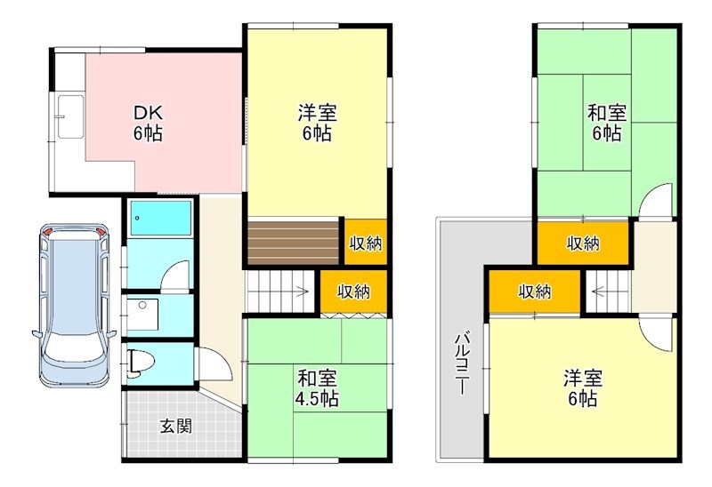富美ヶ丘町戸建 間取り図