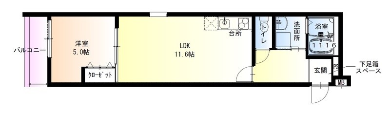 フジパレス堺鳳駅北Ⅰ番館 間取り図