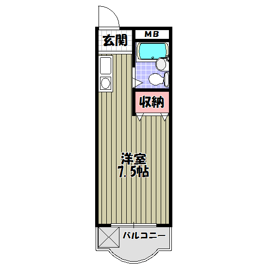 セインツ　1号館 間取り図