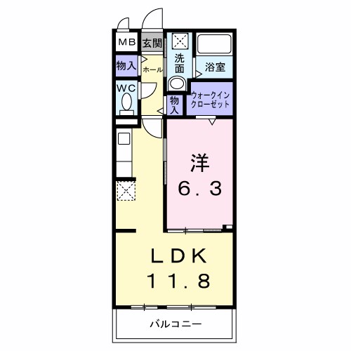メゾンルミネ若松 間取り