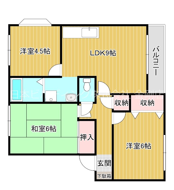 アドザックス宮崎Ａ棟 間取り図