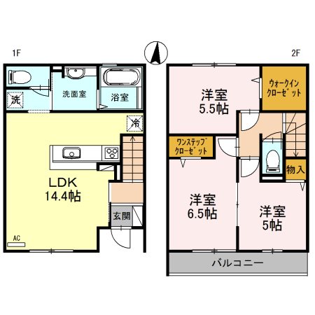 オースタートレニア 間取り図