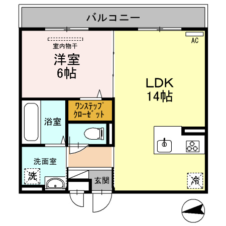サウスメゾンジャスミン 間取り図
