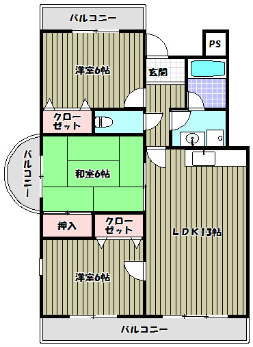 メゾンアザレア 間取り図