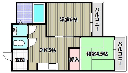 バッハレジデンス深井 間取り図