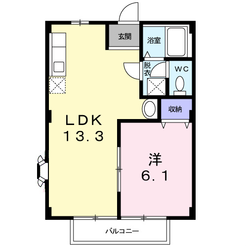 メイゾンカルム 間取り図