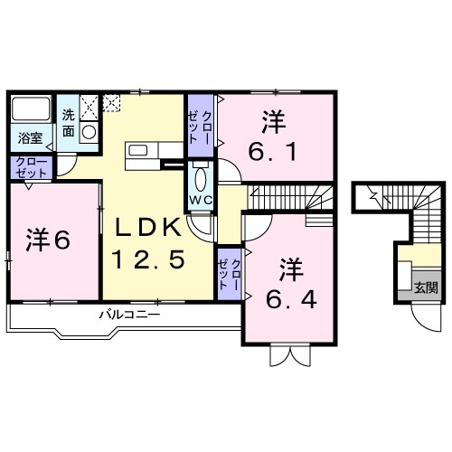 パークハイツ西田 間取り