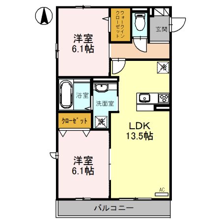レスペランス向陽台 間取り図