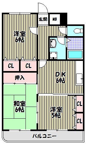 サンフィールド 間取り図