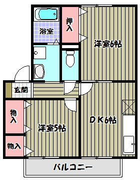 Le Couple東羽衣 間取り図