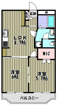 クレセントカシダⅠ 間取り図