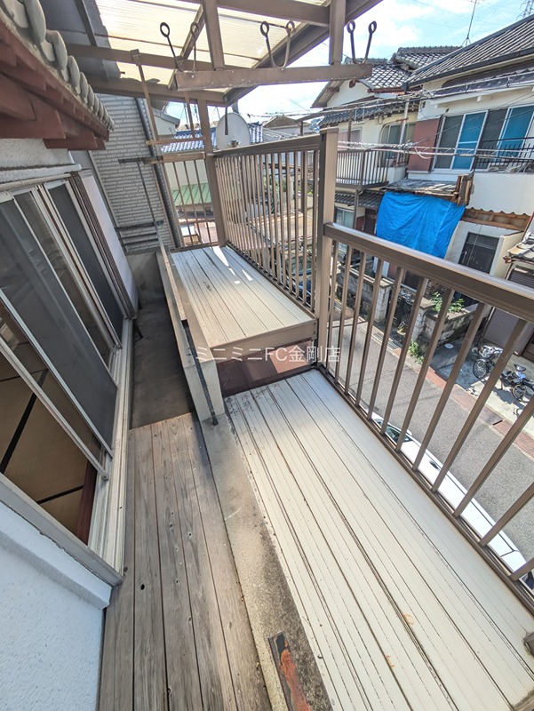 上原町貸家 ベランダ