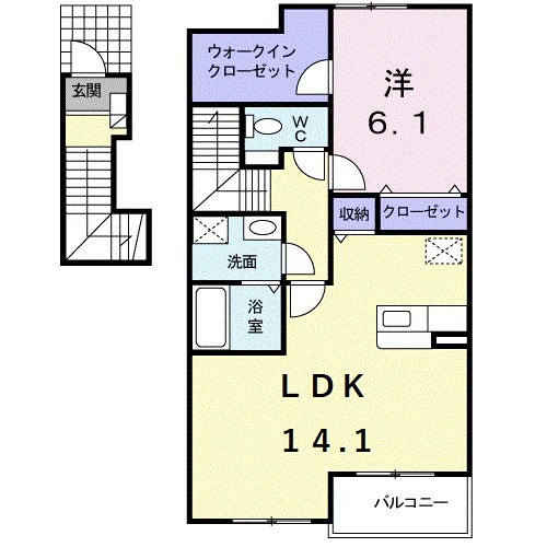 カルム　オーブ 間取り図