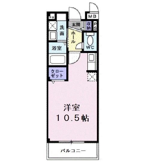 インヴィテ・ボヌールⅠ番館  間取り図