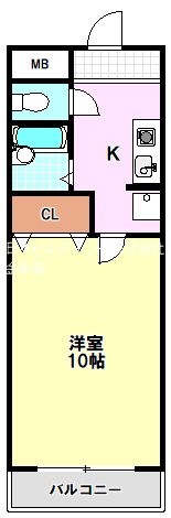 コーポ大美野 間取り図