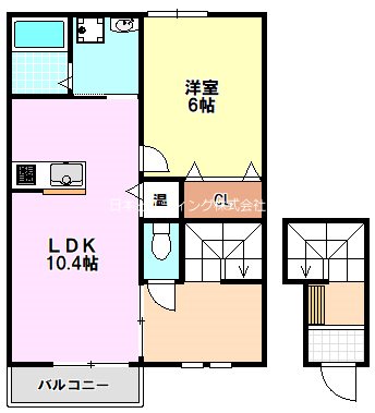 クレストコートA棟 間取り図