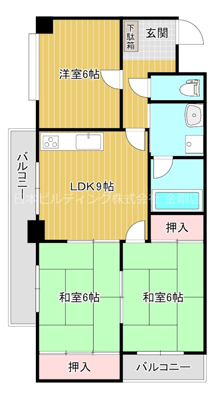 エクレール大美野 間取り図