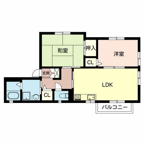 ファミール唐国Ⅱ 間取り図
