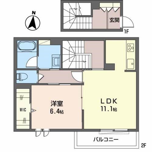 シャーメゾン　ベル　クリケット 間取り図