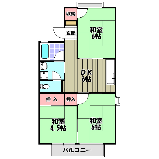 ハイツ向陽 間取り図