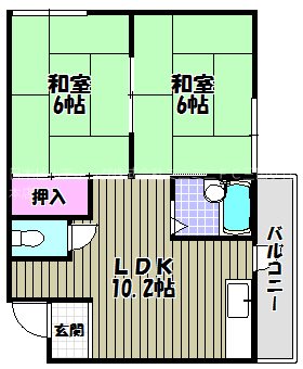 ハイツユート 間取り図