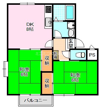 ソレイユ 間取り図