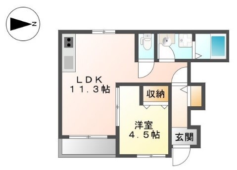 アルビネスⅠ 間取り図