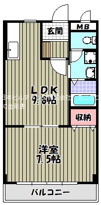 コンフォールふかいのもり 間取り図