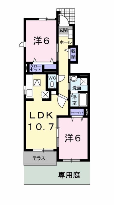 クラール・ミルト　F.U 間取り図