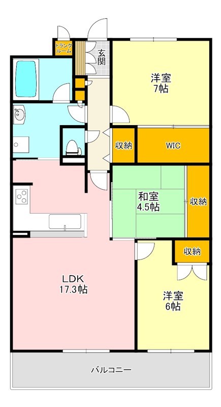 ヴューイスト泉ヶ丘 間取り図