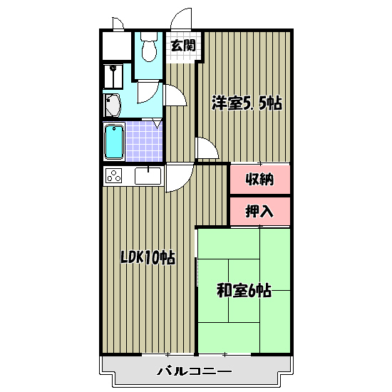 リビオ金剛 間取り図