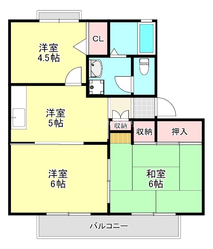 パークハイツＡ棟 間取り図