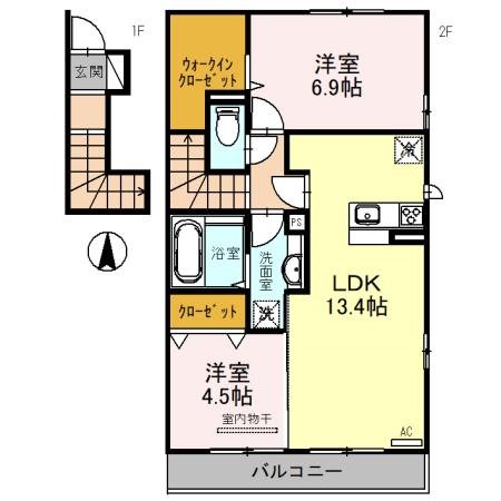 Newdorf　壱番館 間取り図