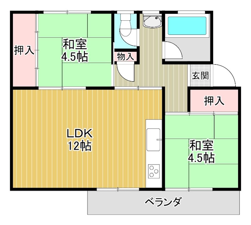 狭山住宅15棟 間取り図