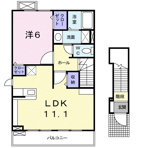 ドゥーエ 間取り図