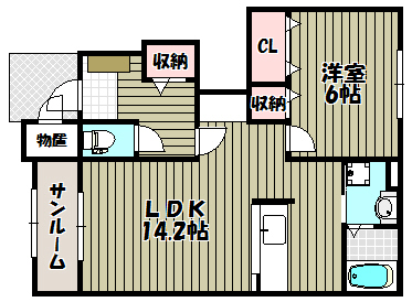 YU弐番館 間取り図