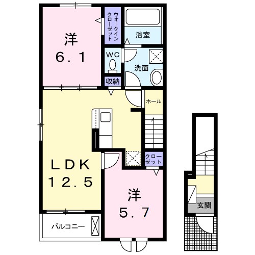 ラ・カーサ　セレーナ 間取り図