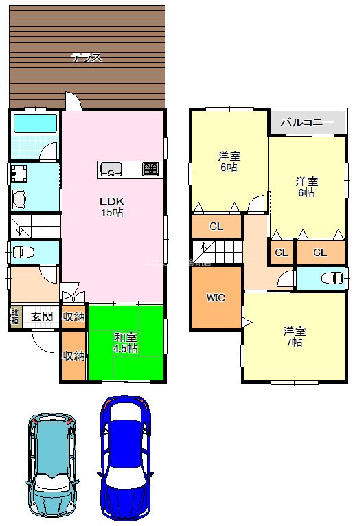 桜ヶ丘町戸建 間取り図
